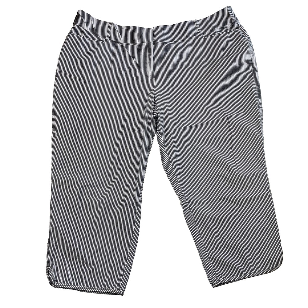 Lane Bryant The Curvy Allie Pants Ankle Trousers Micro Stripe Stretch Size 24‎